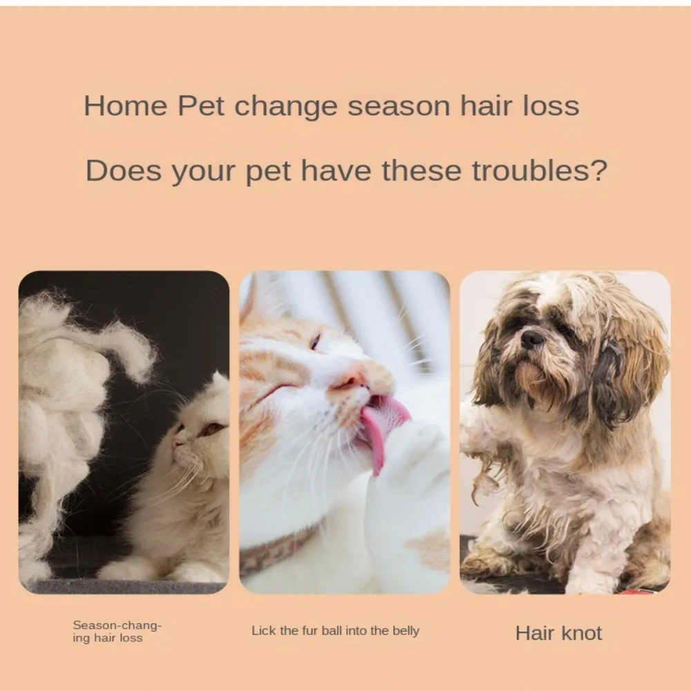 Pet Hair Shedding Comb Dog Cat Brush Grooming Long Hair Indoor Hair Remover Cleaning Beauty Slicker Pet Supplies