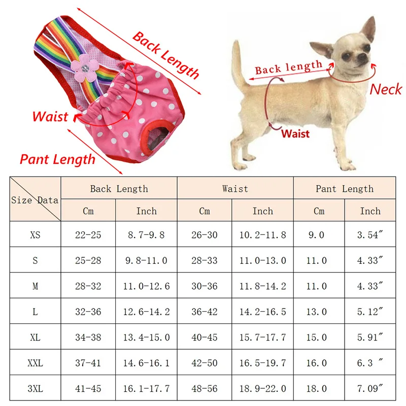 Denim French Bulldog Pet Physiological Pants Dot Female Dog Safety Sanitary Panties for Small Medium Dogs Cats Mascotas Shorts
