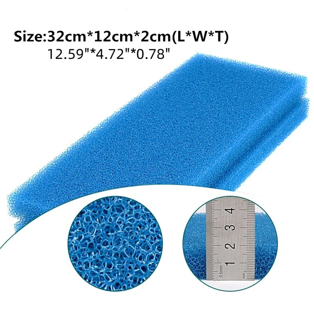 2PCS Fish Tank Aquarium Filter Cotton Easy to Use Purifying Water Quality Thickened Design Fish Tank Aquarium Filter Sponge