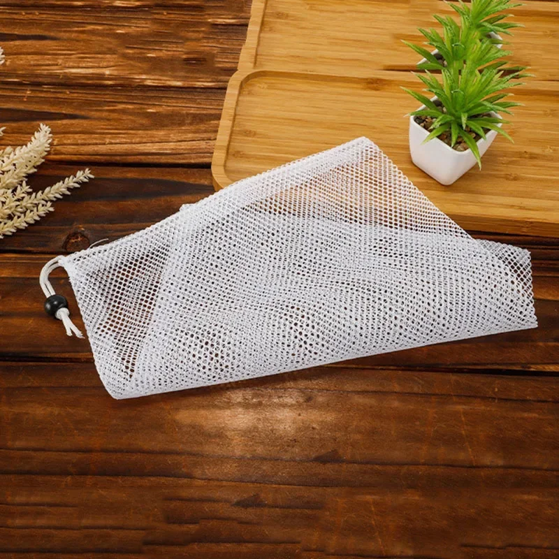 10Pcs Filter Net Bag Mesh Bag Acquarium Pond For Bio Ball Carbon Media Ammonia Aquarium Fish Tank Isolation Bag White