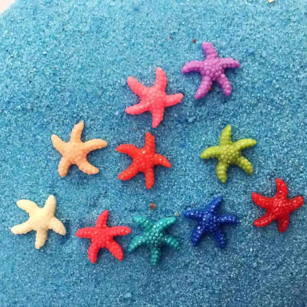10pcs Aquarium Artificial Starfish Pink Emulational Coral Fish Tank Polyresin Starfish Decoration Sea Star Shape Ornament