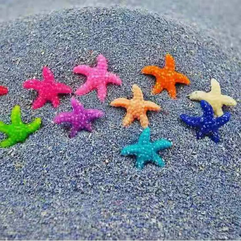 10pcs Aquarium Artificial Starfish Pink Emulational Coral Fish Tank Polyresin Starfish Decoration Sea Star Shape Ornament
