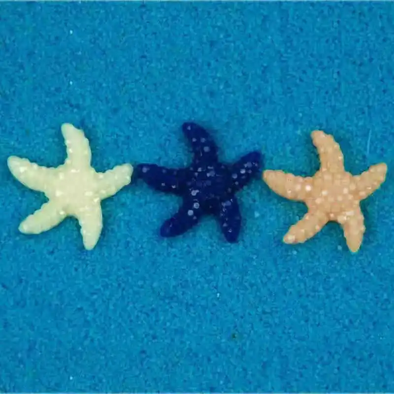 10pcs Aquarium Artificial Starfish Pink Emulational Coral Fish Tank Polyresin Starfish Decoration Sea Star Shape Ornament