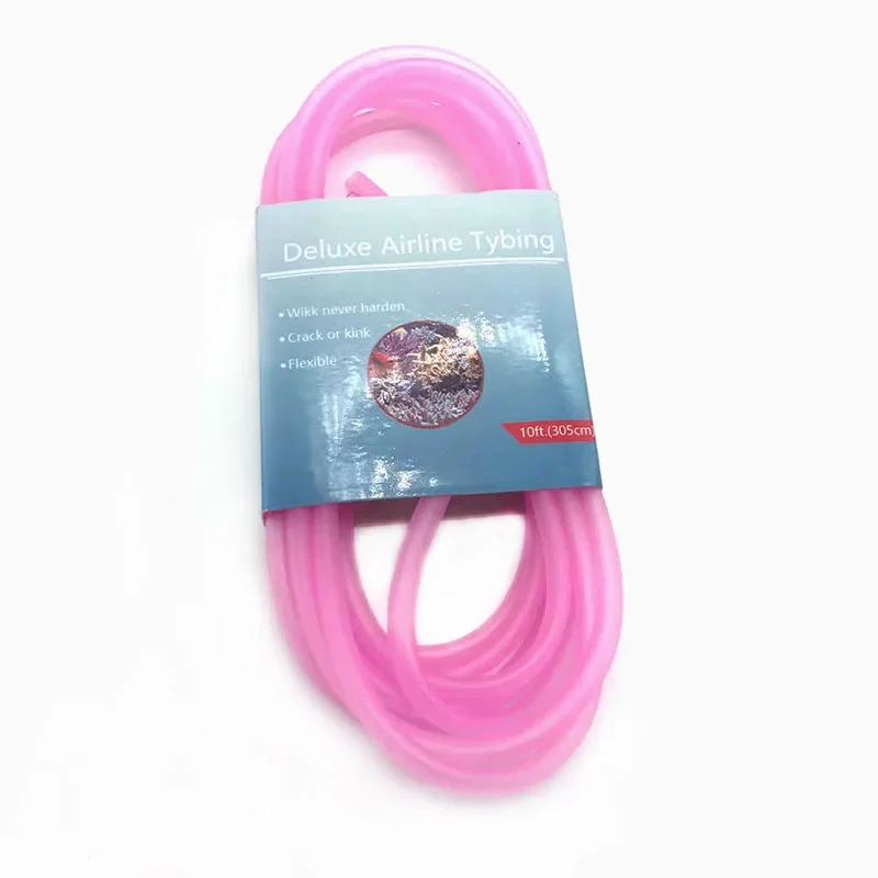 305cm High Quality Colorful 4mm Aquarium Oxygen Pump Water Pump Hose Air Bubble Stone Aquarium Fish Tank Pond Pump Tube