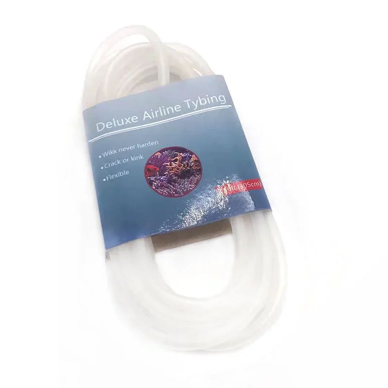 305cm High Quality Colorful 4mm Aquarium Oxygen Pump Water Pump Hose Air Bubble Stone Aquarium Fish Tank Pond Pump Tube