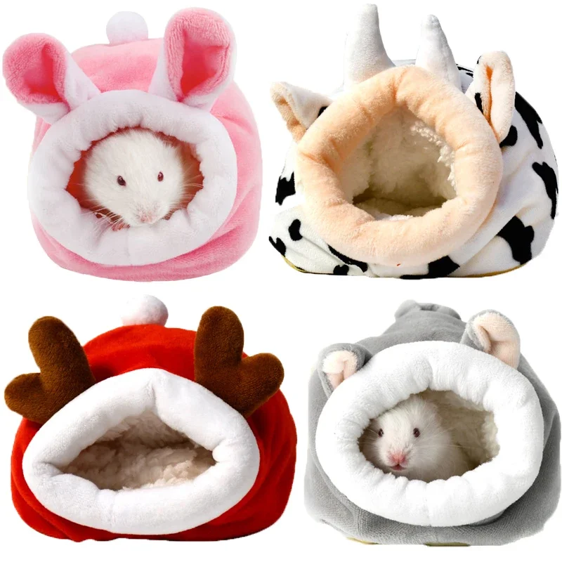 Hamster Supplies Cotton Nest Pet Rat Hammock Hedgehog Squirrel Soft Warm Insulated Winter Cottage Small Pet Sleeping Bed