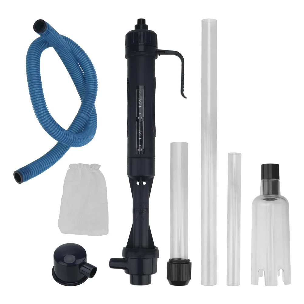 Aquarium Fish Tank Pipe Gravel Cleaner Tool Changing Water Filters Tools Waste Remover Electric Water Change Pump Vacuum