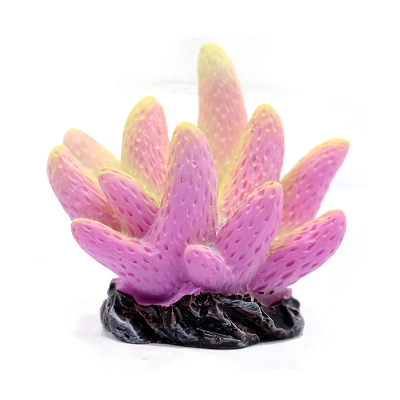 Artificial Coral Fish Tank Decoration Emulates Starfish Resin Reef Landscape Aquarium Decoration Craft Tabletop Decoration