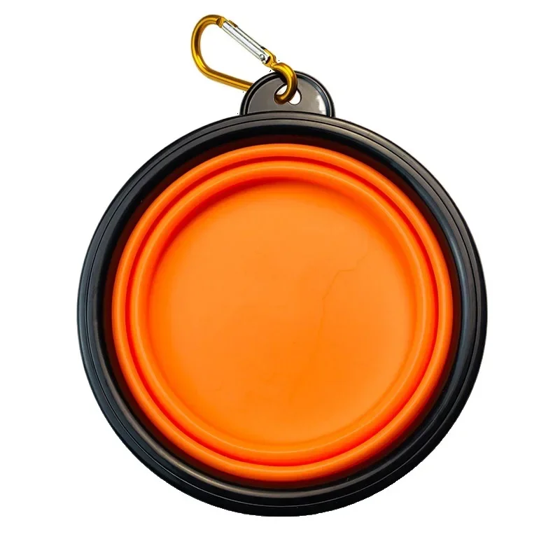 350ml Collapsible Dog Pet Folding Silicone Bowl Outdoor Travel Portable Puppy Food Container Feeder Dish Bowl Pet Supplies