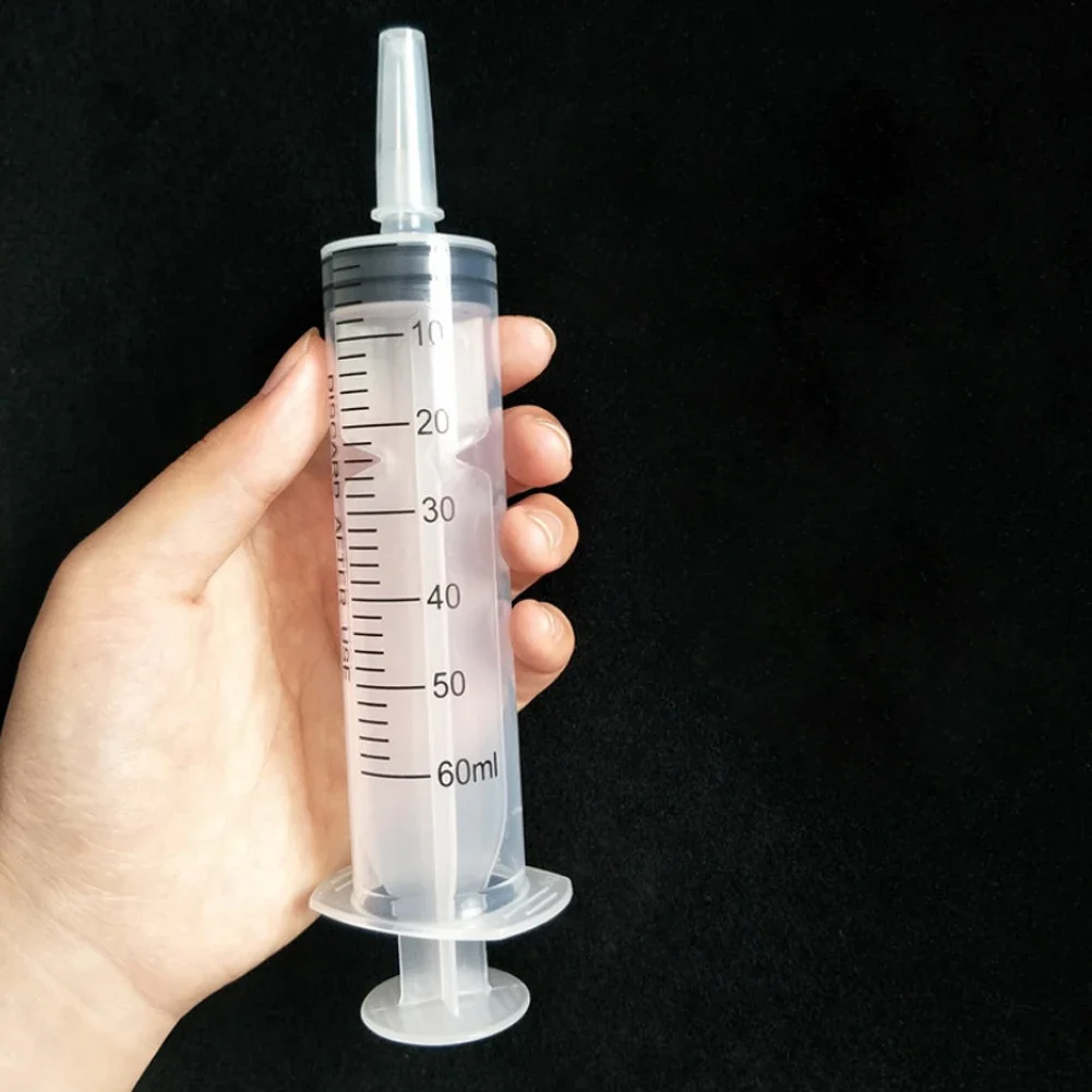 60/100ml Plastic Bulk Needle-Free Disposable Syringes Syringes Without Needle Syringe Glue Pet Feeding Needle Kitchen Tools