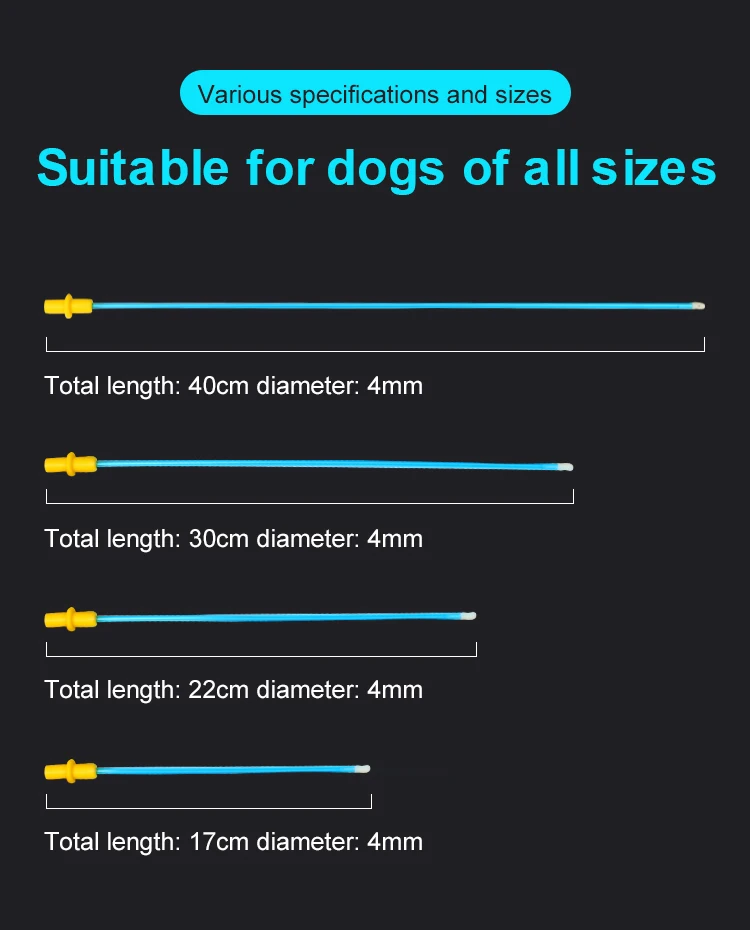 100PCS Wholesale Canine Sperm Injection Semen Deposition Artificial Insemination Pet Dog Disposable Vas Deferens Pipe Catheter