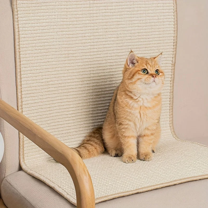 1pcs Sisal Cat Scratching Board Sticks to the Wall Does Not Drop Chips Scratches the Sofa Protection Vertical Claw Grinding Mat