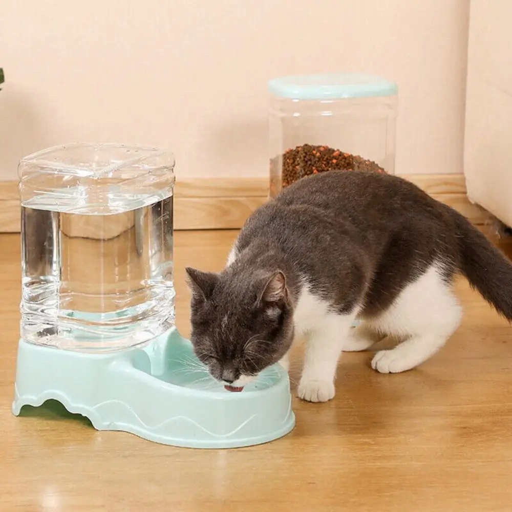 3.8L Automatic Pet Feeder Large Capacity Cat Dog Food Dispenser For Pet Water Drinking,Feeding,Corner Food Dispenser Water Bowl
