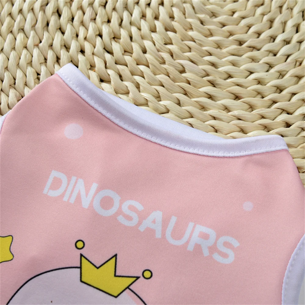 Summer Cat Puppy Clothes Cartoon Print Pet Sleeveless Vest for Small Dogs Cats Kitten Sphynx Clothing Ropa Para Gato