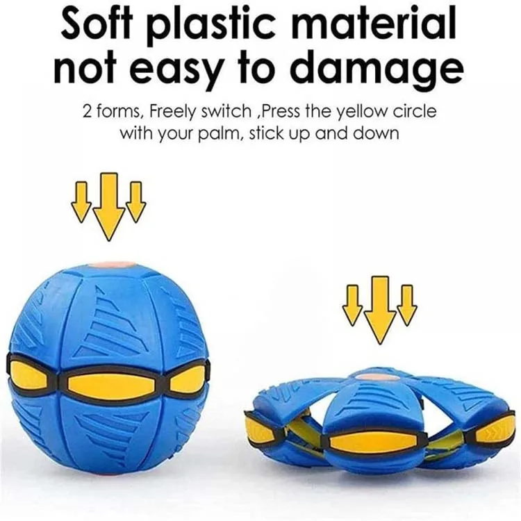 Dog Toys Flying UFO Morph Ball Outdoor Interactive Training Pet Toys Fun Throwing Bouncy Balls Decompression Dog Accessories