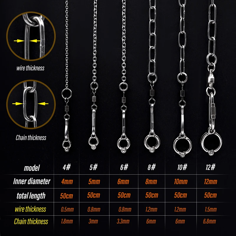 Bird Parrot Foot Chain Stainless Steel Ankle Foot Ring Stand Chain Outdoor Flying Training Starling Pigeon Bird Accessories