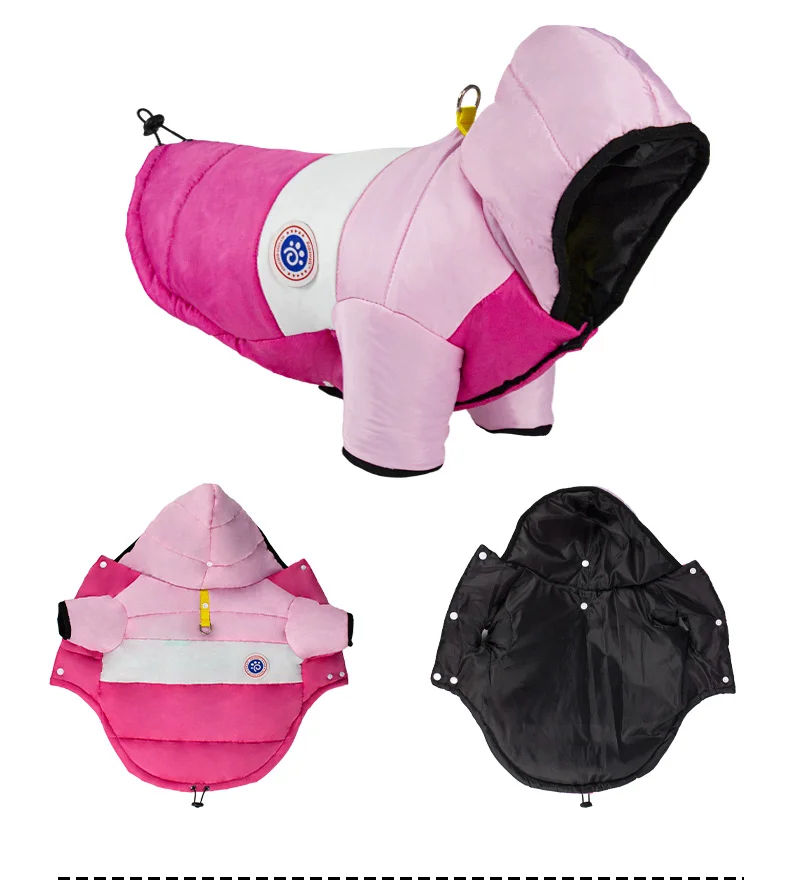 Waterproof Warm Winter Pet Jacket Cotton Puppy Costume French Bulldog Outfit Coat Chihuahua Clothing Vest For Small Dogs Suit