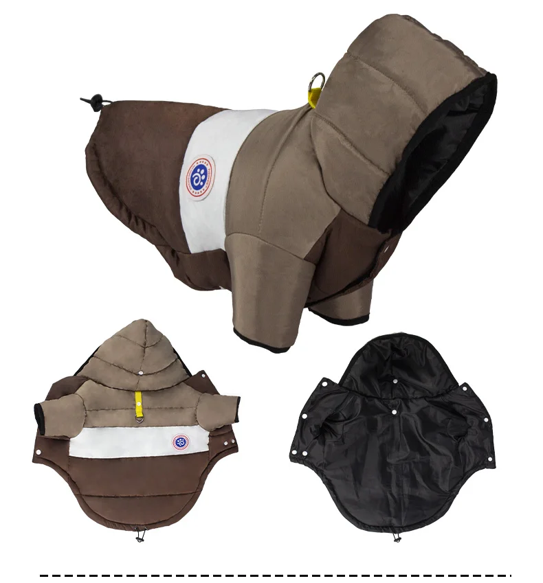 Waterproof Warm Winter Pet Jacket Cotton Puppy Costume French Bulldog Outfit Coat Chihuahua Clothing Vest For Small Dogs Suit