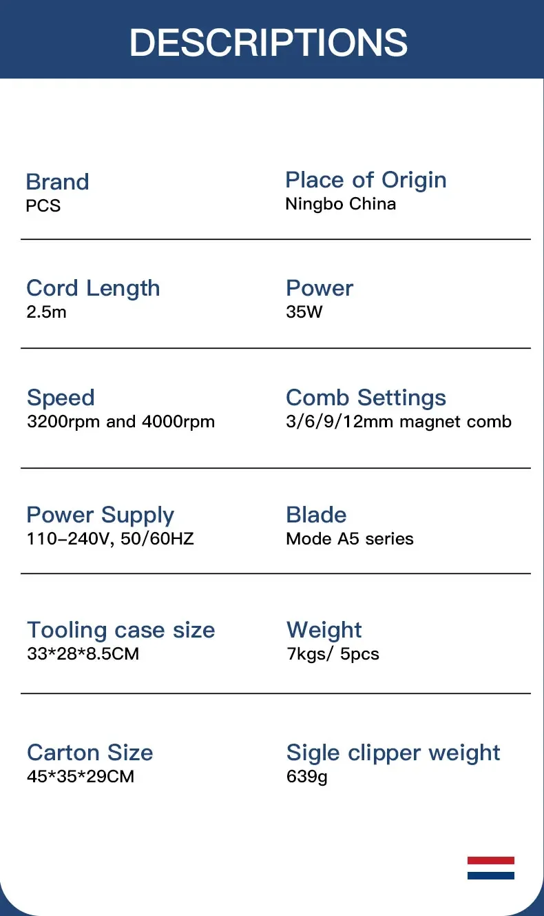 Professional Shaver Pet Electric Clipper Dog Electric Clipper Plug-in Dual-use Cat Teddy Electric Pusher Dog Electric Clipper