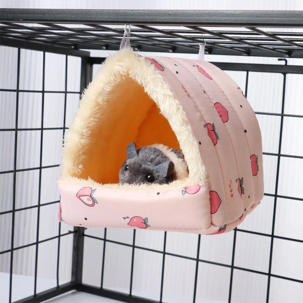 Cute Small Animal Sleeping Bed Hamster House Mini Pet Rabbit Squirrel Winter Warm Nest Comfortable Guinea Pig Nest
