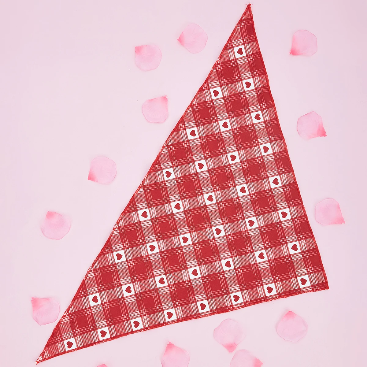 Hearts Valentines Day Bandana for Dogs, Triangle Bibs Pet Scarf for Small Meduim and Large Dogs and Cats