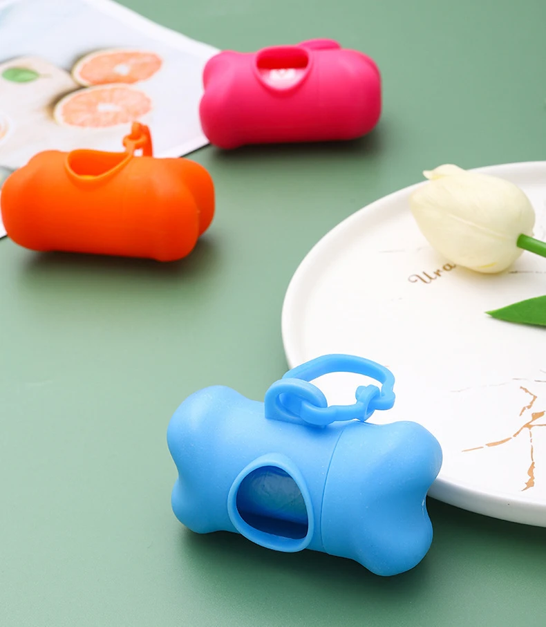 Pet Bin bag dog toilet bag pet cleaning supplies bone type pet garbage container toilet collector