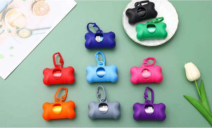 Pet Bin bag dog toilet bag pet cleaning supplies bone type pet garbage container toilet collector