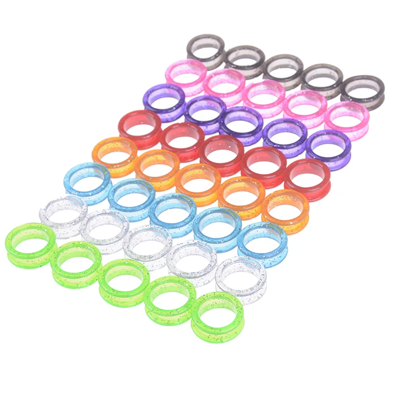 5PCS Silicone Finger Rings for Cat Dog Hair Scissors Professional Pet Grooming Scissors Protector Cutting Curved Thinning Shears