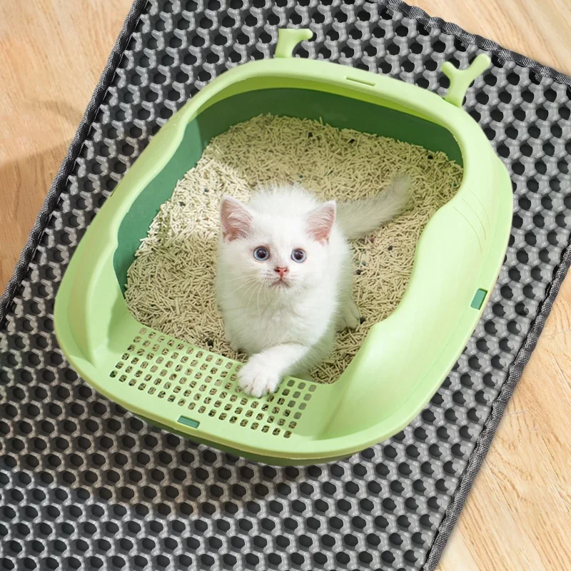 Cat Litter Mat Pet Toilet Waterproof Double Layer Pet Litter Box Mat Nonslip Sand Cat Washable Mat Clean Pad Pet Clean Supplies