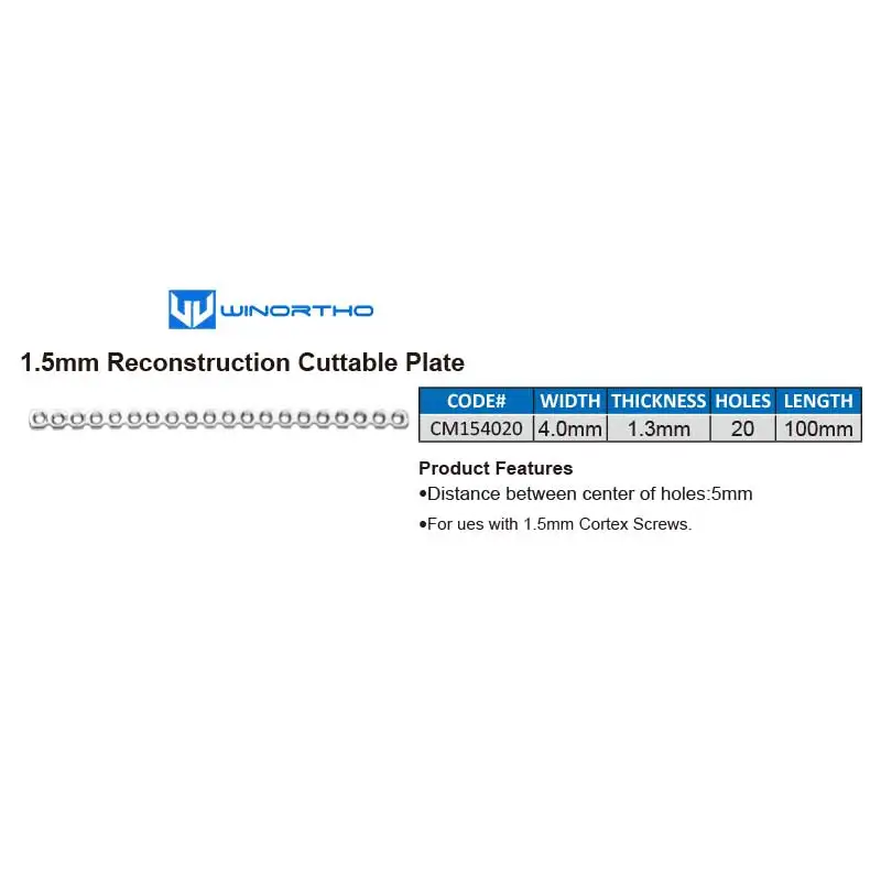 AO reconstruction LC-DCP cuttable plates veterinary orthopedic instruments pet animal surgical Compression winortho tplo