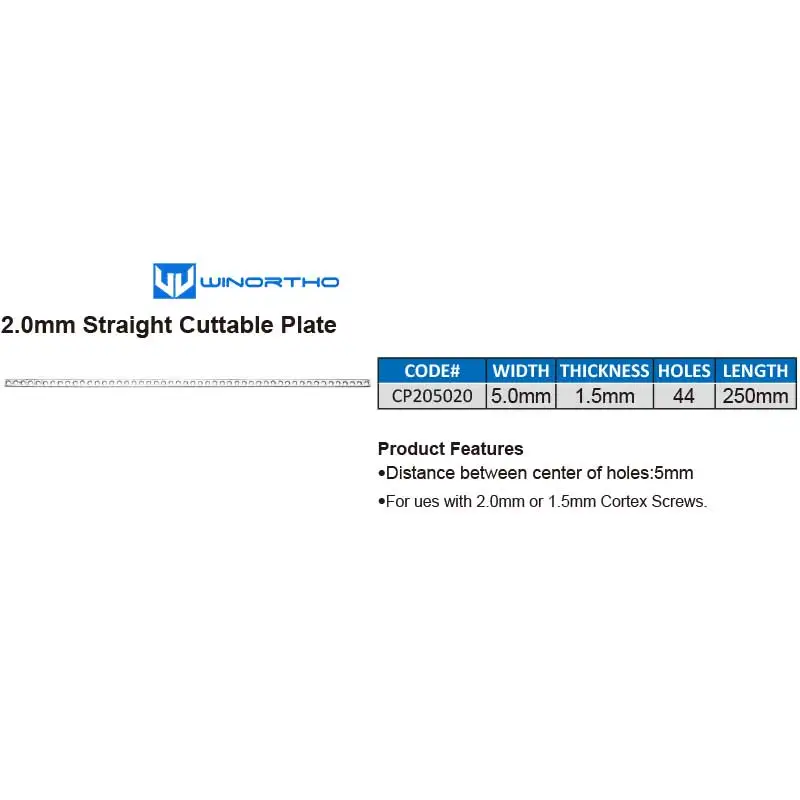 AO reconstruction LC-DCP cuttable plates veterinary orthopedic instruments pet animal surgical Compression winortho tplo
