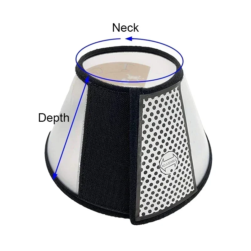 Pet Elizabeth Collar Puppy Anti Bite Grasping Collar for Small Large Dogs Recovery Cone Ring Cats Neck Wound Healing Accessories