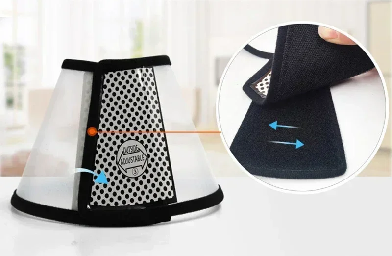 Pet Elizabeth Collar Puppy Anti Bite Grasping Collar for Small Large Dogs Recovery Cone Ring Cats Neck Wound Healing Accessories