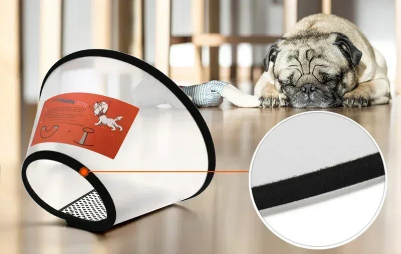 Pet Elizabeth Collar Puppy Anti Bite Grasping Collar for Small Large Dogs Recovery Cone Ring Cats Neck Wound Healing Accessories