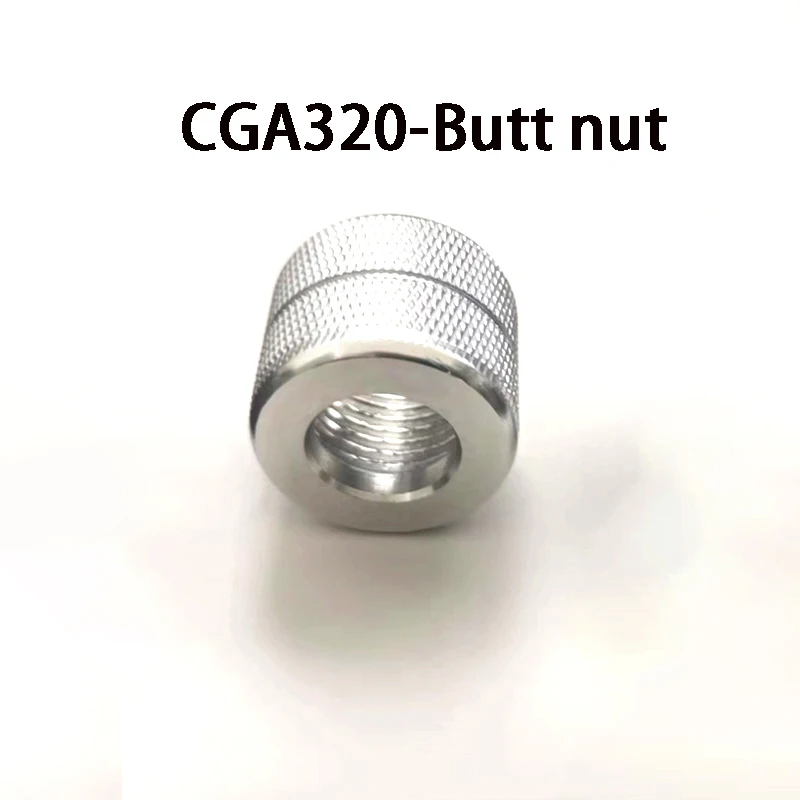 ZRDR Aquarium CO2 Regulator Nut Connector, W21.8 G5/8 CGA320 M22 Nut Connector, Fish Tank CO2 Fitting Sealing Ring