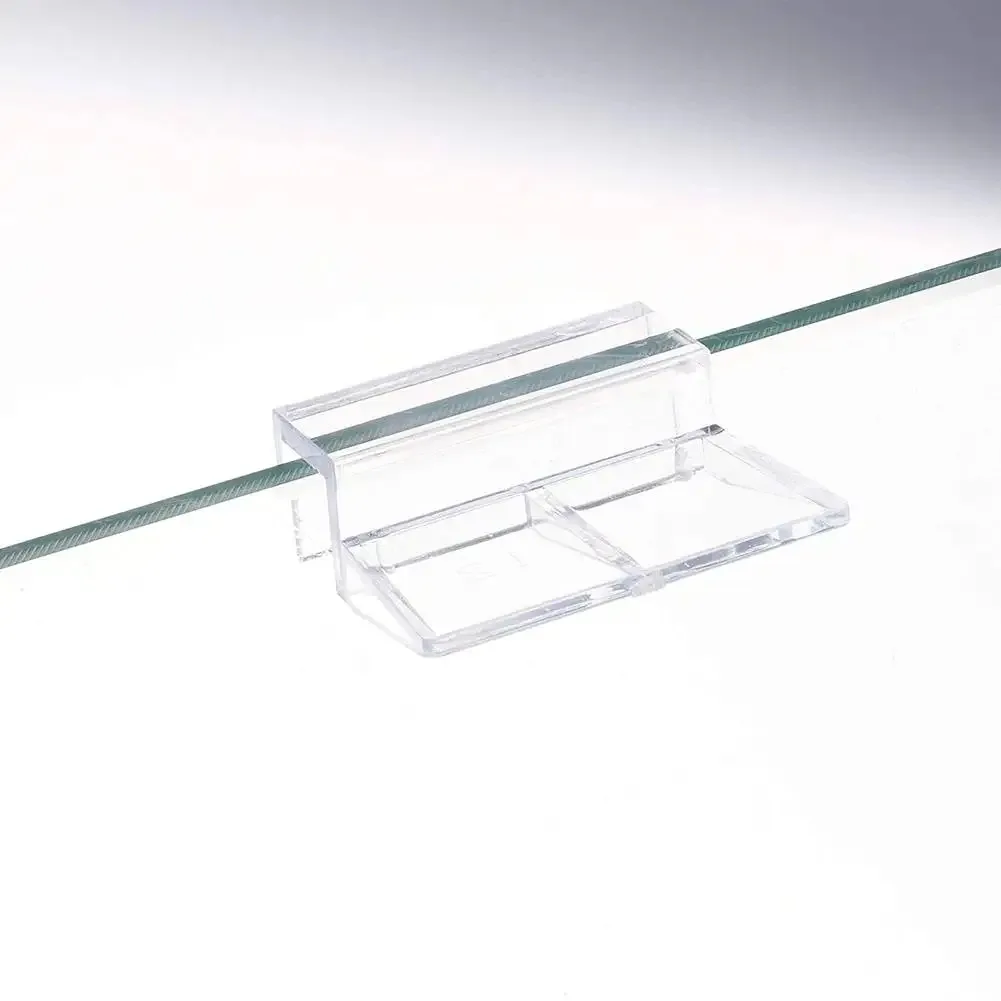 4pcs Clear Acrylic Rimless Aquarium Fish Tank Glass Cover Clip Support Holder 6/8/10/12mm Aquarium Cover Bracket Clip Universal