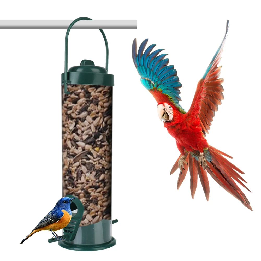 Pet Supplies Bird Feeder Bird Feeding Tool Outdoor Decoration Garden Paddock Wild Bird Seed Feeder Hanging Bird Tableware