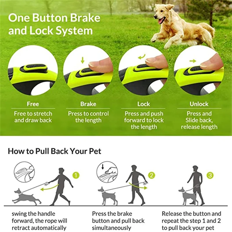 5M Luxury Pet Dog Leashes Retractable Dog Leash For Large Medium Dogs Cat Puppies Accessories Small Automatic Extension Lanyard