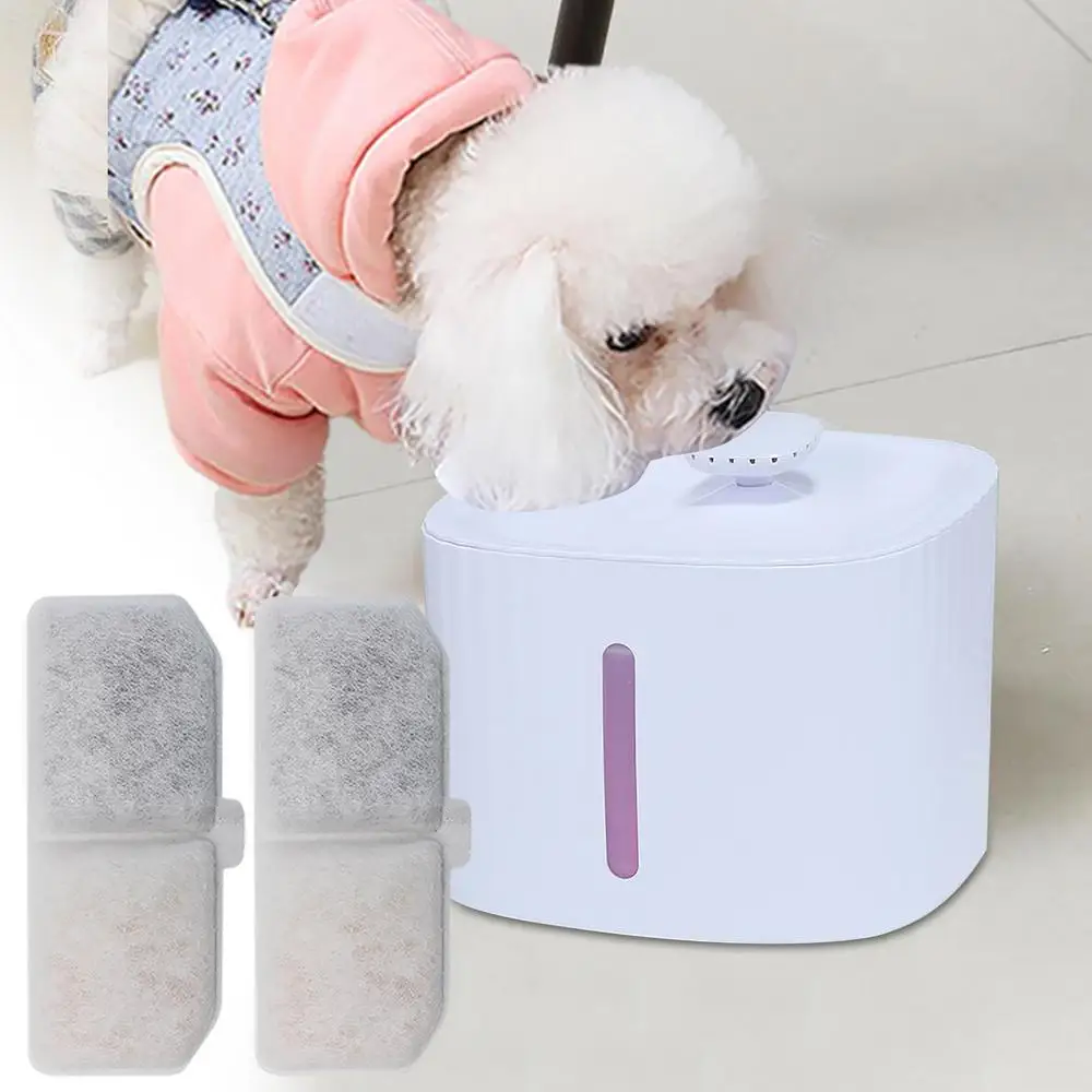 Cat Water Fountain Filter 10 Pack Fountain Filter Replacement Activated Carbon Pet Rectangular Water Circulation Filter Element