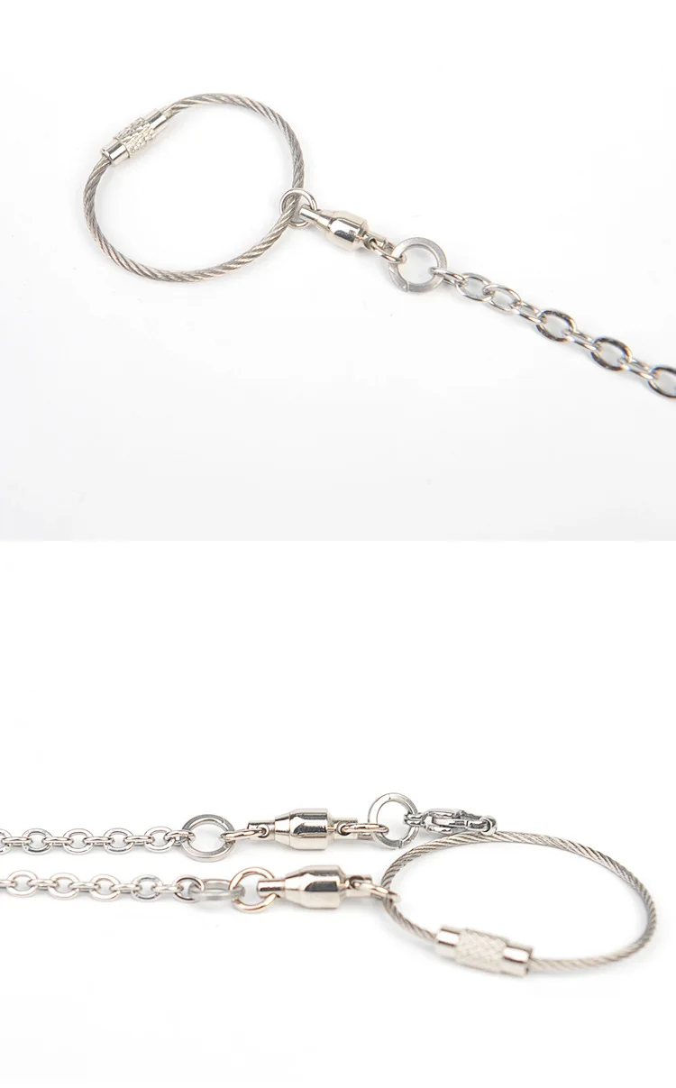 Dr.DC Bord Stainless Steel Chain Parrot Anti-flying Traction Rope Bird Feet Bracelet Alloy Foot Ring Pet Bird Travel Supplies