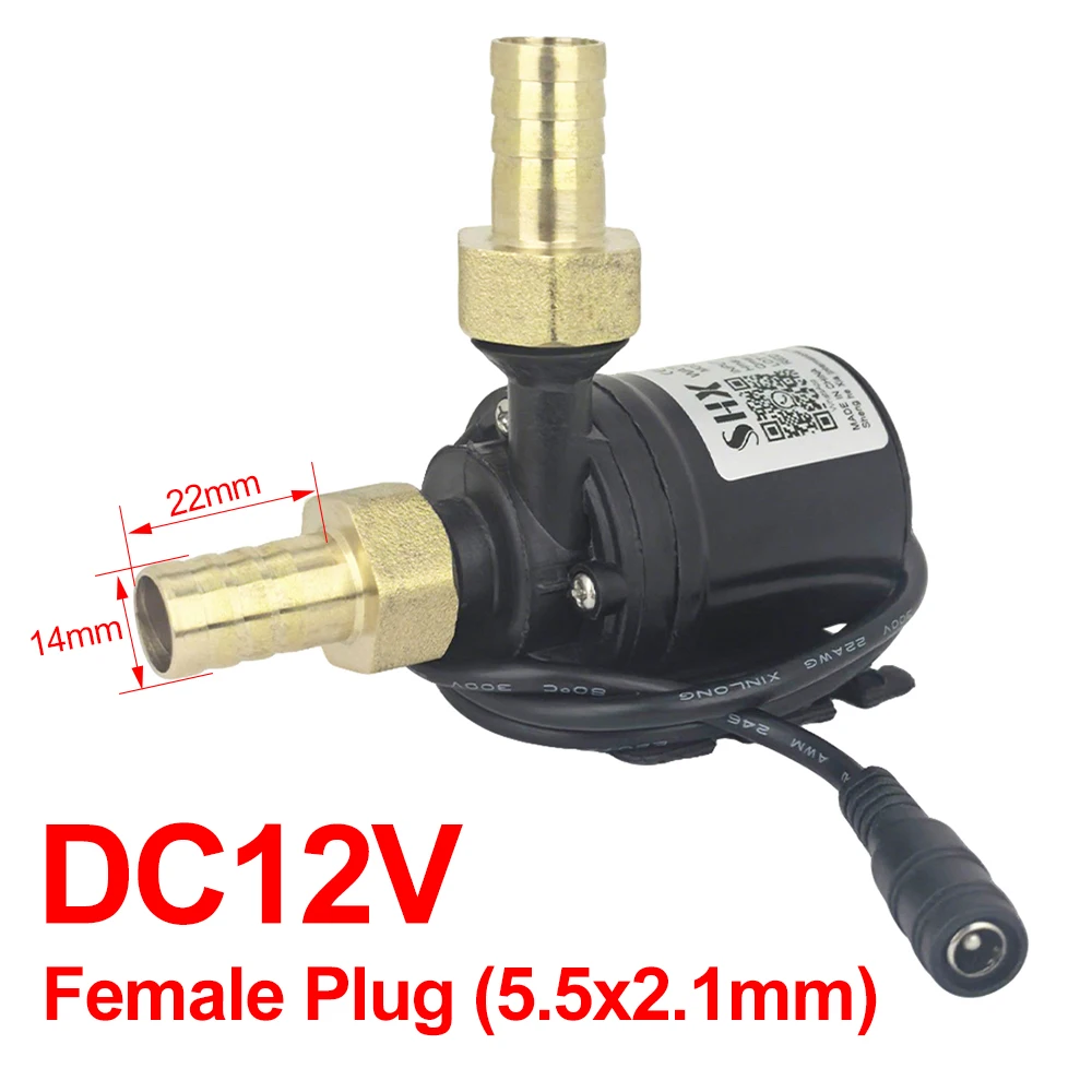DC12V 24V Water Pumps Lift 5M 800L/H Solar Brushless Motor Water Circulation Water Pump Ceramic Shaft Ultra Quiet Submersibles