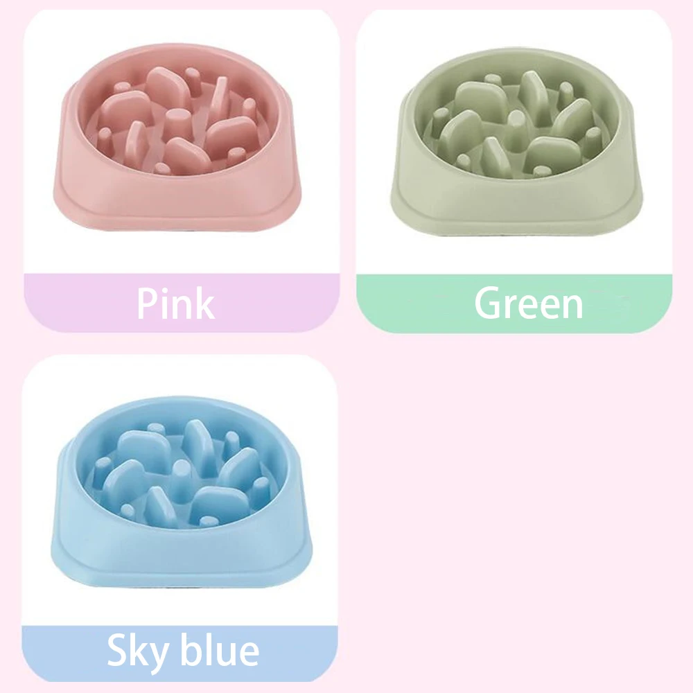 Pet Dog Slow Feeder Bowl Non Slip Puzzle Bowl Anti-Gulping Pet Slower Food Feeding Dishes Dog Bowl for Medium Small Dogs Puppy