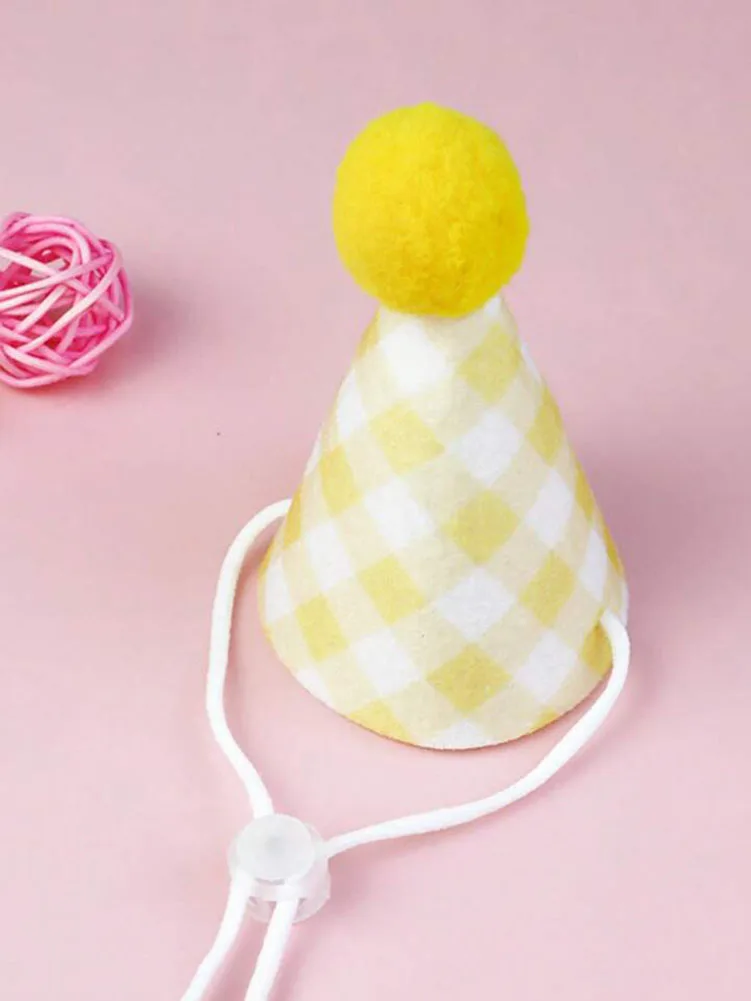 Pet Birthday Bib and Party Hat Cat Puppy Lace Saliva Towel Mini Doggy Bandana Scarf Dog Birthday Dress Up Supplies