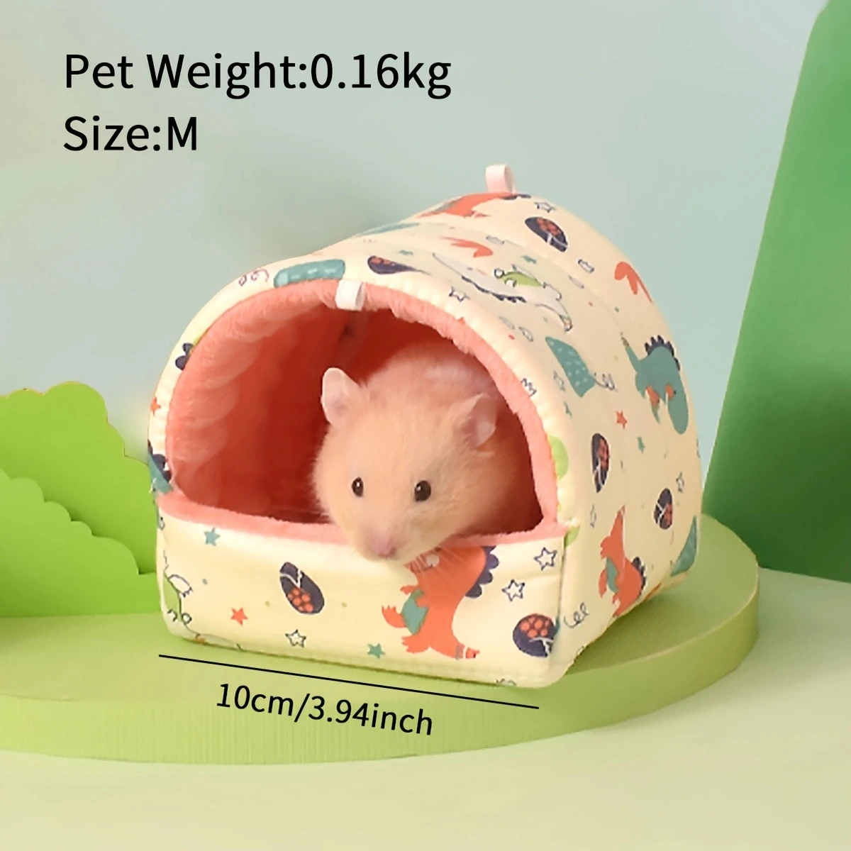 1pc-Hamster Nest Hamster Winter Supplies Cute Pet Bird's Nest with Velvet and Warm Cotton Nest Little Pet Parrot's Nest