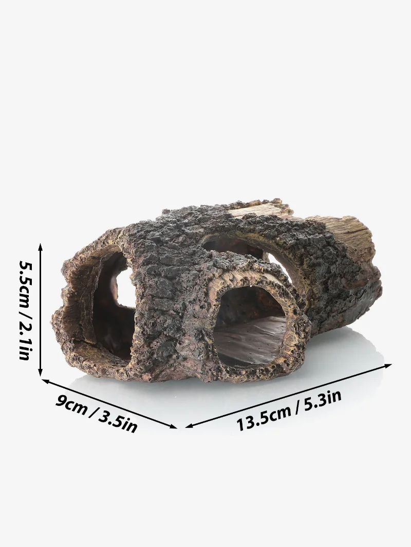 Creative Fish Tank Decoration Landscaping Resin Wood Barrel Tree Debris Shape Aquarium Resin Home Crafts Ornaments D9244