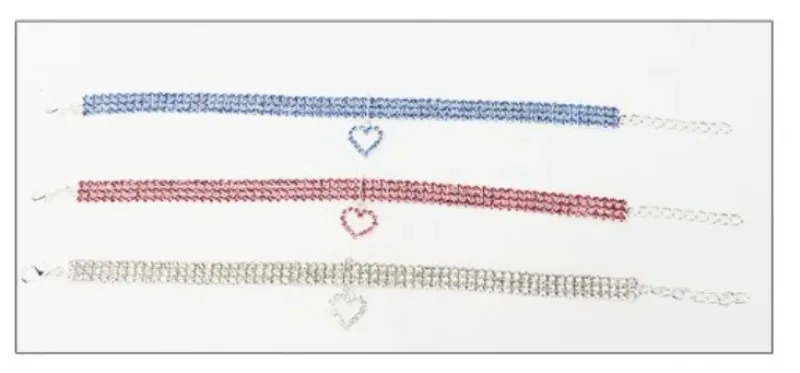 Pet Necklace Love Water Drop Water Diamond Cat Collar Dog Neck Jewelry Exquisite Cute Cat Gem Alloy Puppy Kitten Pet Supplies