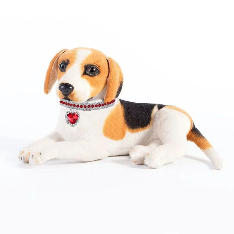 Pet Necklace Love Water Drop Water Diamond Cat Collar Dog Neck Jewelry Exquisite Cute Cat Gem Alloy Puppy Kitten Pet Supplies