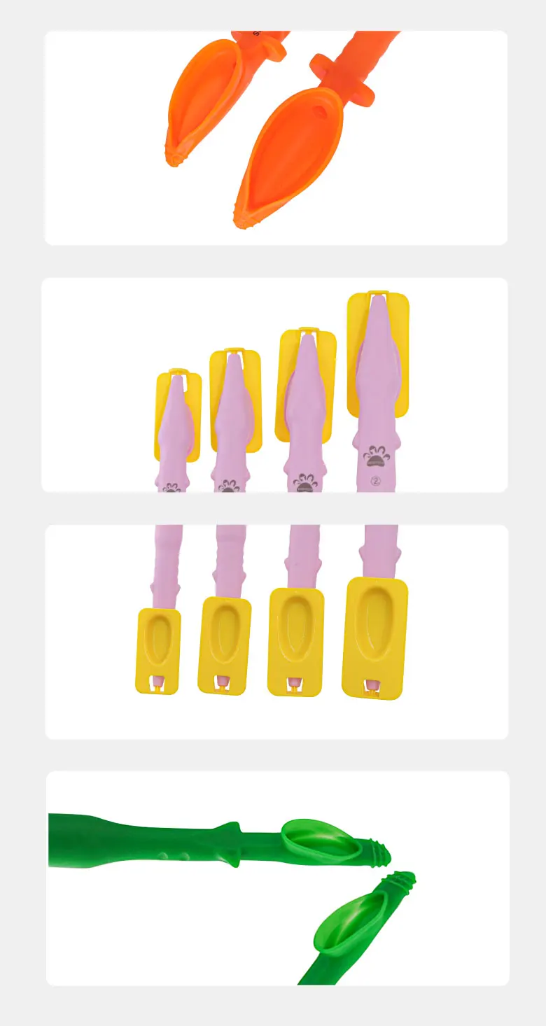 Tierarzt Cat Blind Intubation Tube Dog Blind Intubation Tube Rabbit Supraglottic Airway ET Tube Medical Soft Gel Set