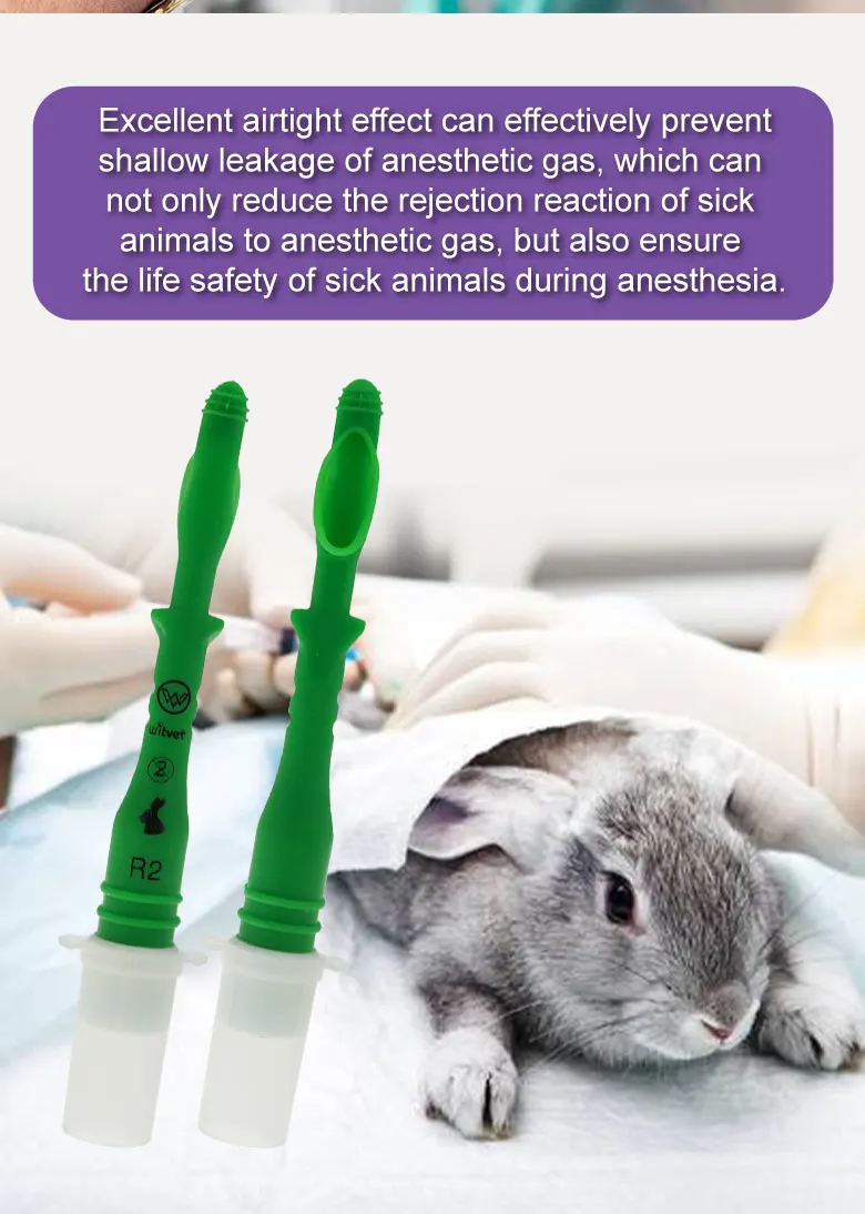 Tierarzt Cat Blind Intubation Tube Dog Blind Intubation Tube Rabbit Supraglottic Airway ET Tube Medical Soft Gel Set