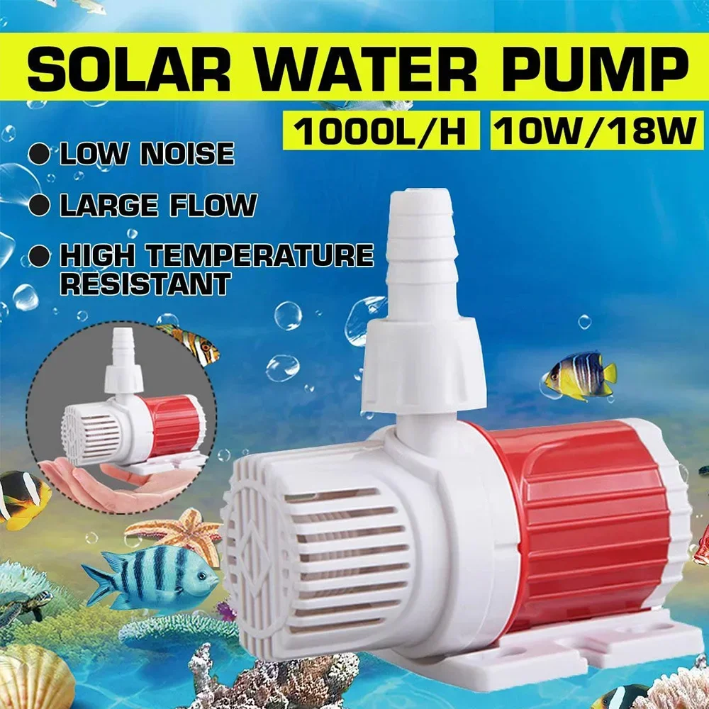 1000L/H 10W Submersible Water Pump DC 12V Fountain Water Pump with 16.4ft High Lift for Aquarium Fish Tank Pond Fountain New
